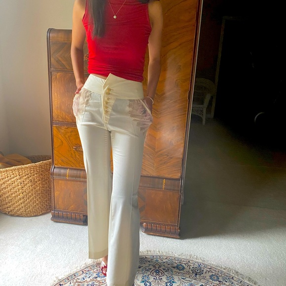Stella McCartney cream pants